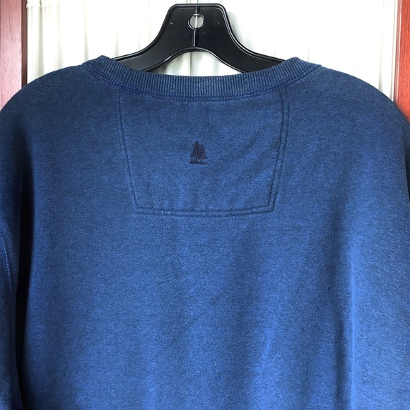 GH Bass & Co Men’s Crew Neck Pullover Sweatshirt Blue Size XXL - Picture 4 of 6